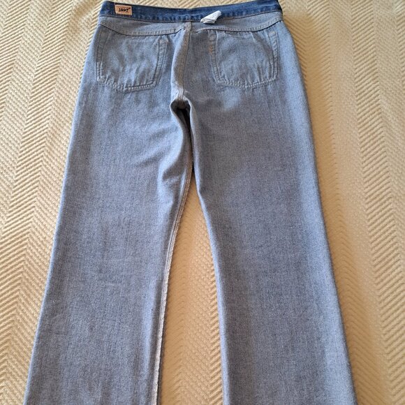 Abercrombie & Fitch 1892 Button Fly Boot Distressed Jeans Vintage 36 X 32 - Picture 9 of 12